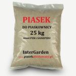 Piasek do piaskownicy, piach z atestem worek 25 kg