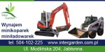Wynajem Minikoparka Legionowo Serock Radzymin